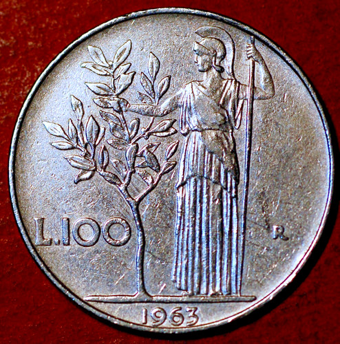 Italy 100 lire 1963 - lire, 96.1