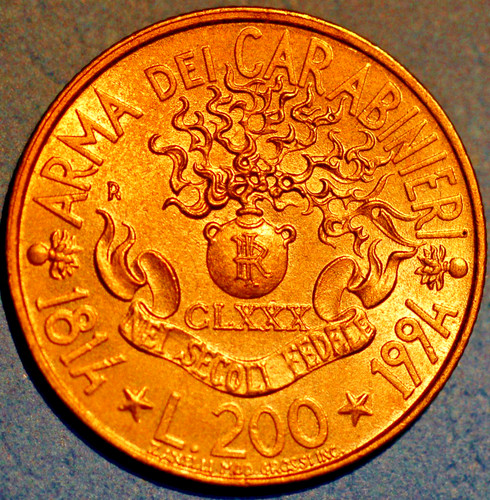 Italy 200 lire 1814 1994 - italy,