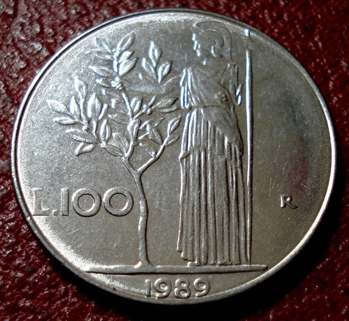 1989 italy 100 lire - 1989-r,