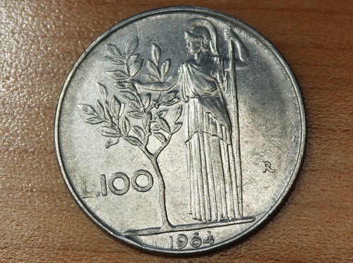 1964 italy 100 lire 96 - italy,