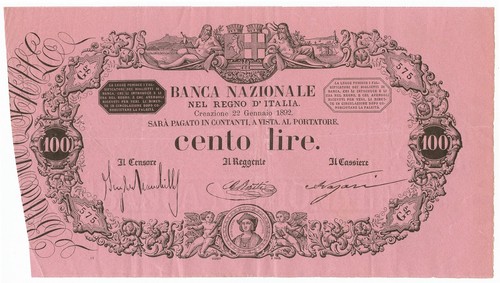 100 lire banca nazionale - 100,