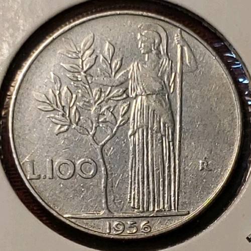 1956r italy 100 lire - 1956r, italy,