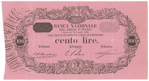100 lire banca nazionale nel - nazionale,