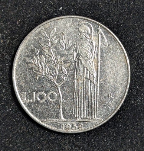 1958 italy 100 - 1958, lire