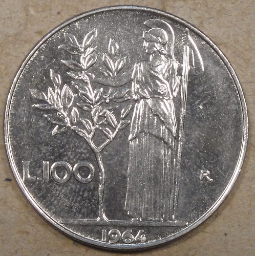 Italy 1964 100 lire bu - ch,