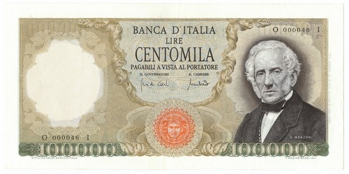 100000 lire alessandro manzoni - 100000,