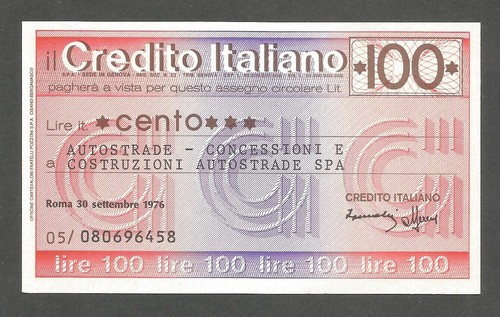 Italy credito italiano 100 - italiano,