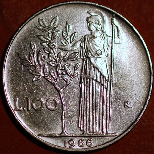 Italy 100 lire 1966 - lire, 96.1