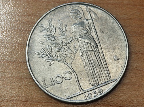 1959 italy 100 lire - italy, km#