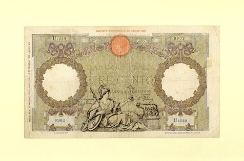Italia italy 100 lire cento - 100,