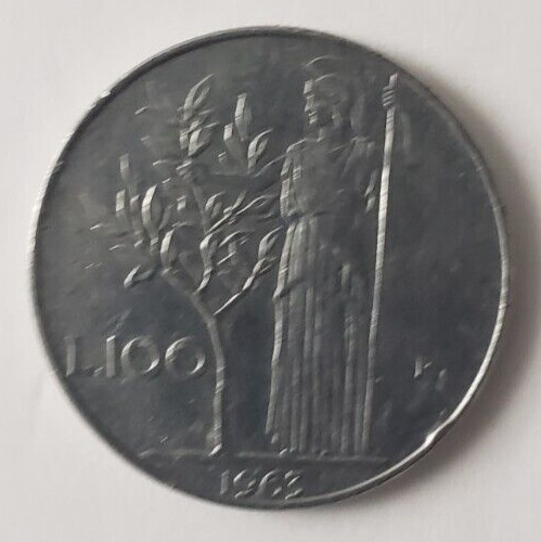 1963 100 lire large type - 1963,