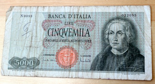 1964 italy 5000 lire 98 - 5000,