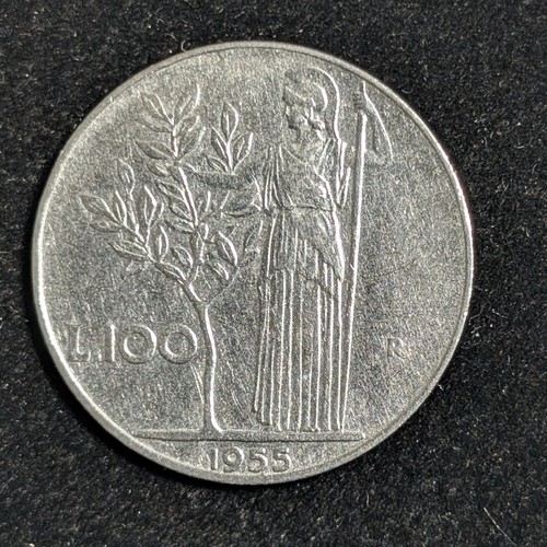 1955 italy 100 lire - italy,