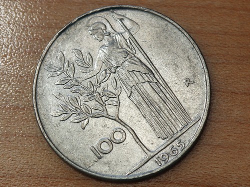 1965 italy 100 lire - italy,