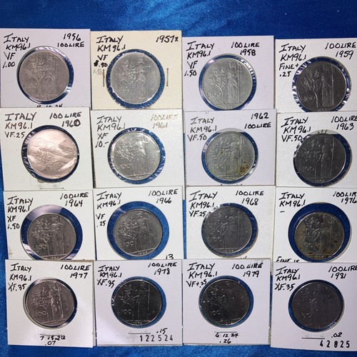 Italy 100 lire different - 100,